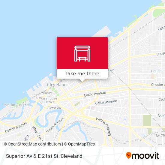 Mapa de Superior Av & E 21st St