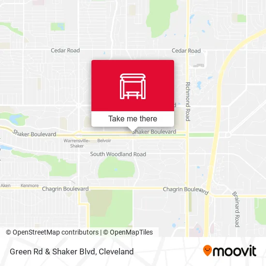 Mapa de Green Rd & Shaker Blvd