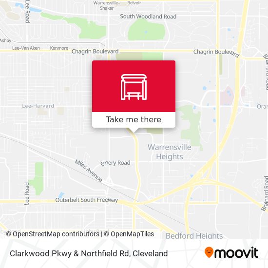 Clarkwood Pkwy & Northfield Rd map