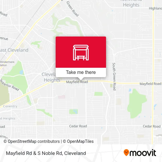 Mayfield Rd & S Noble Rd map