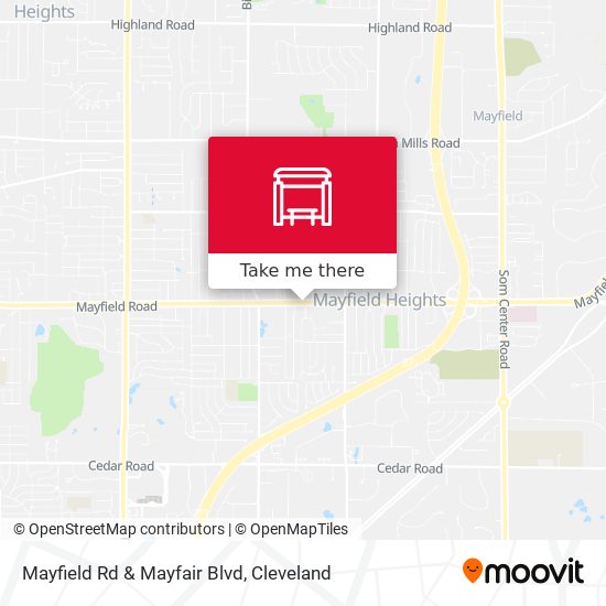 Mayfield Rd & Mayfair Blvd map