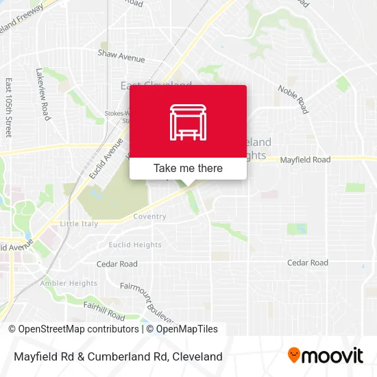 Mapa de Mayfield Rd & Cumberland Rd