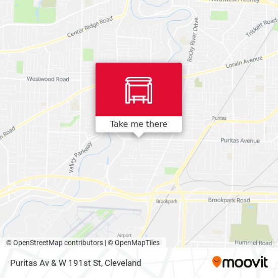 Puritas Av & W 191st St map