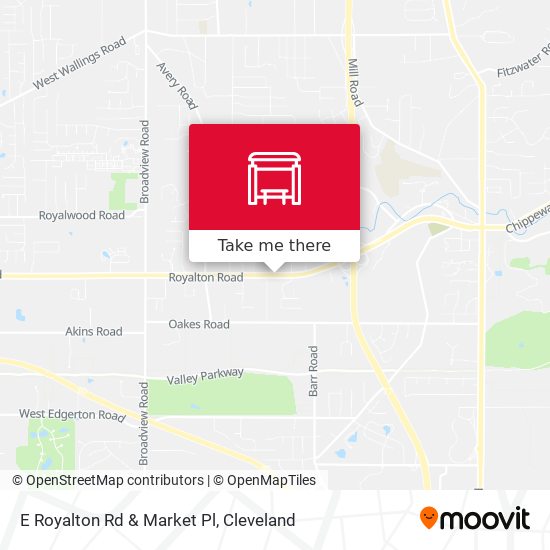 E Royalton Rd & Market Pl map