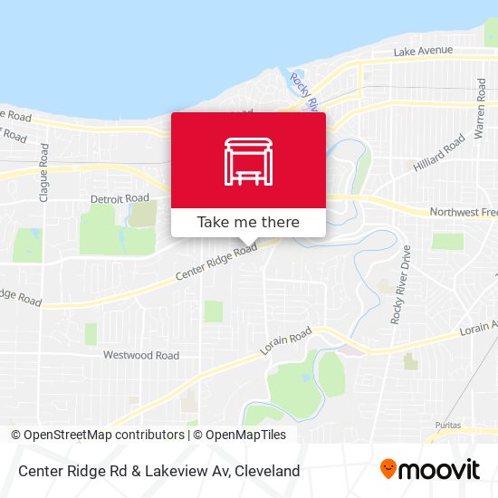 Center Ridge Rd & Lakeview Av map