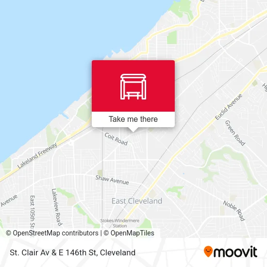 Mapa de St. Clair Av & E 146th St