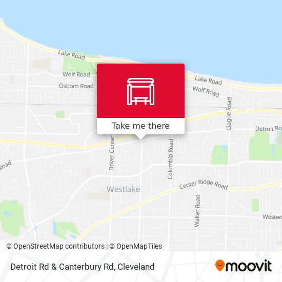 Detroit Rd & Canterbury Rd map
