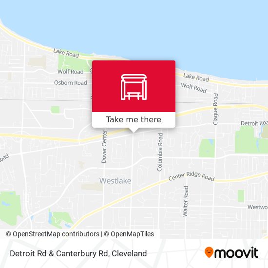Detroit Rd & Canterbury Rd map