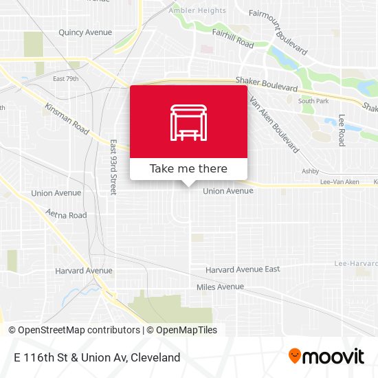 E 116th St & Union Av map