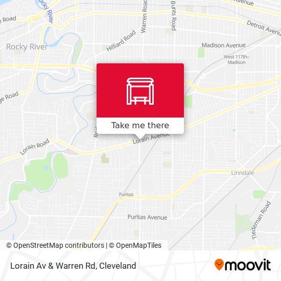 Lorain Av & Warren Rd map