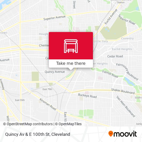 Mapa de Quincy Av & E 100th St