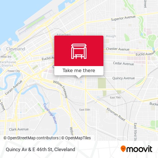 Mapa de Quincy Av & E 46th St