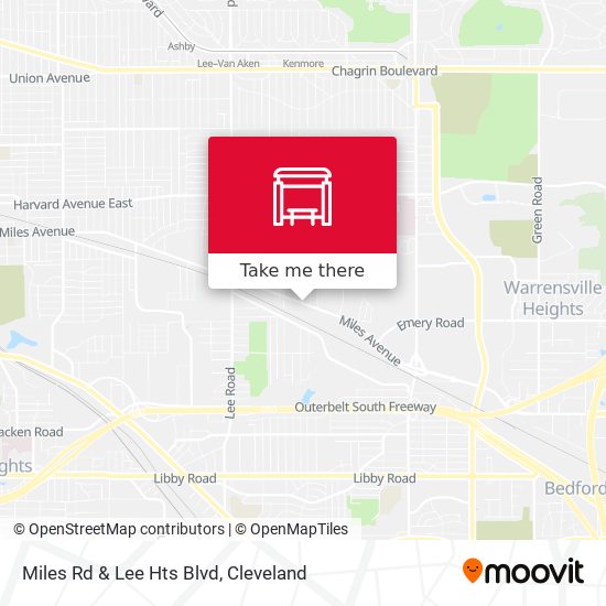 Miles Rd & Lee Hts Blvd map