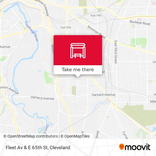 Fleet Av & E 65th St map