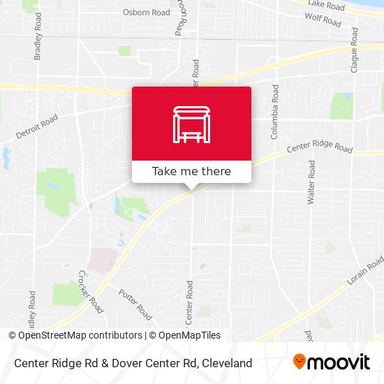 Center Ridge Rd & Dover Center Rd map