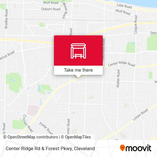 Mapa de Center Ridge Rd & Forest Pkwy