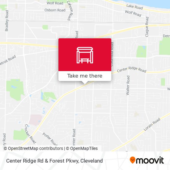 Center Ridge Rd & Forest Pkwy map