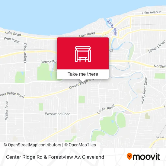 Center Ridge Rd & Forestview Av map