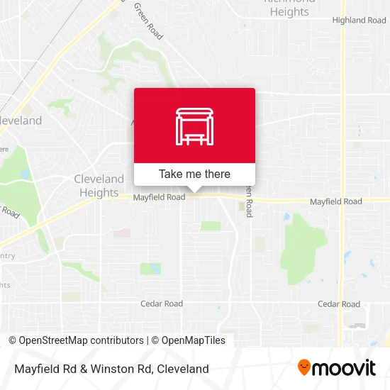 Mayfield Rd & Winston Rd map