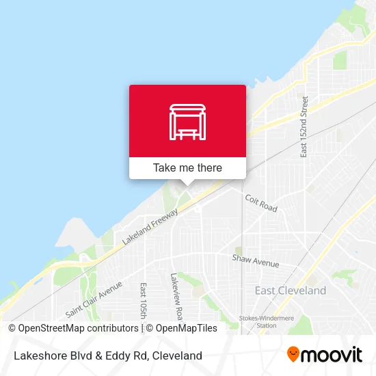 Lakeshore Blvd & Eddy Rd map