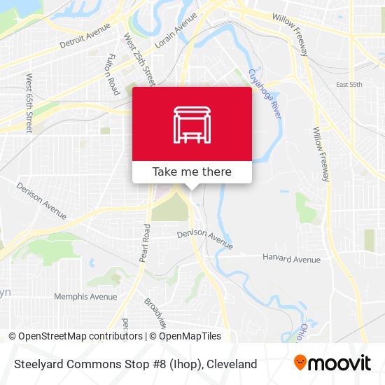 Mapa de Steelyard Commons Stop #8 (Ihop)