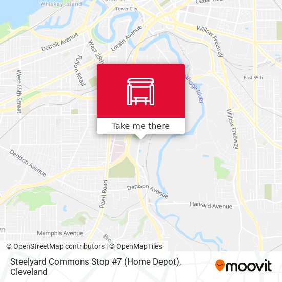 Steelyard Commons Stop #7 (Home Depot) map