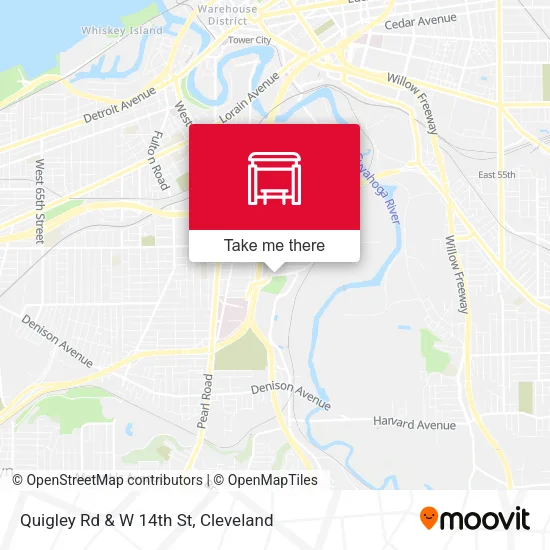 Mapa de Quigley Rd & W 14th St