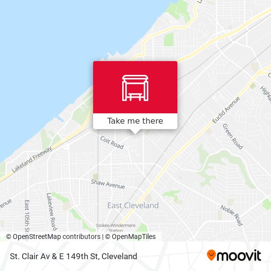 St. Clair Av & E 149th St map