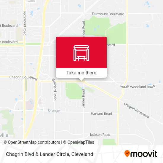 Chagrin Blvd & Lander Circle map