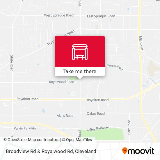 Broadview Rd & Royalwood Rd map