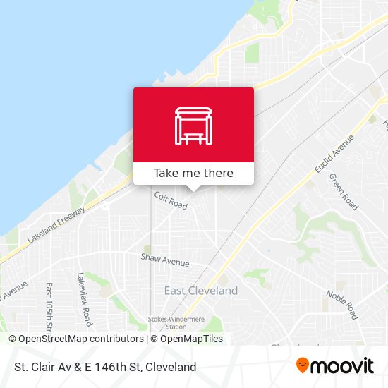 St. Clair Av & E 146th St map