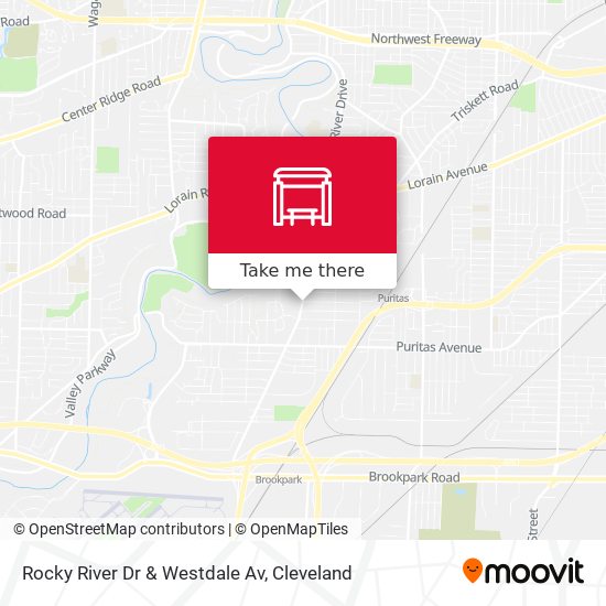 Rocky River Dr & Westdale Av map