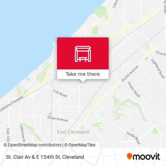 Mapa de St. Clair Av & E 154th St