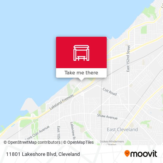 11801 Lakeshore Blvd map