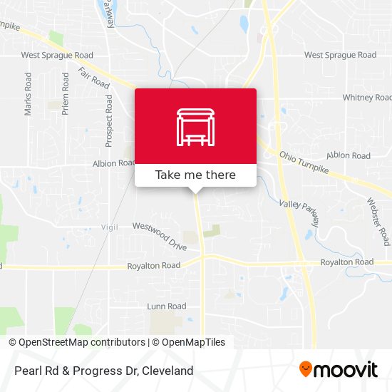 Pearl Rd & Progress Dr map
