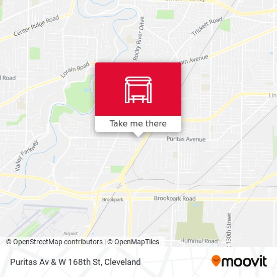 Puritas Av & W 168th St map