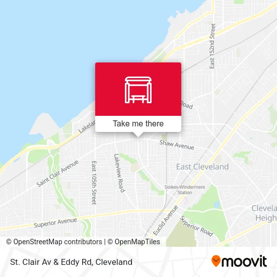 Mapa de St. Clair Av & Eddy Rd