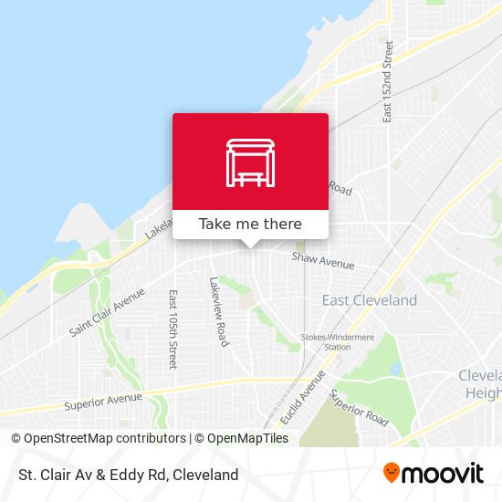 St. Clair Av & Eddy Rd map