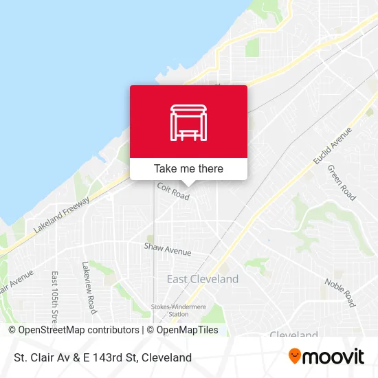 St. Clair Av & E 143rd St map