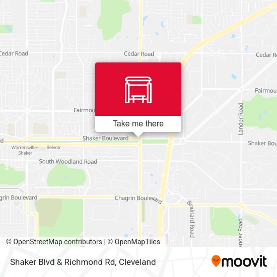 Shaker Blvd & Richmond Rd map