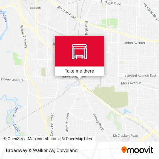 Broadway & Walker Av map