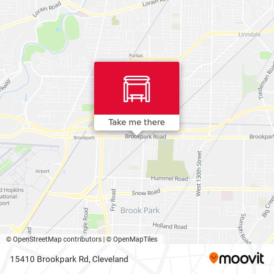 Mapa de 15410 Brookpark Rd