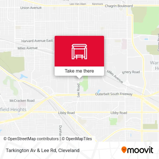 Mapa de Tarkington Av & Lee Rd