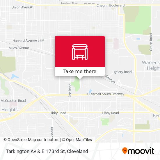 Tarkington Av & E 173rd St map