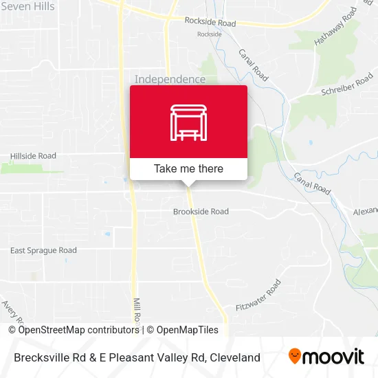 Brecksville Rd & E Pleasant Valley Rd map