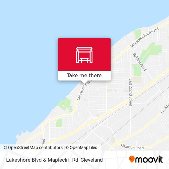Mapa de Lakeshore Blvd & Maplecliff Rd
