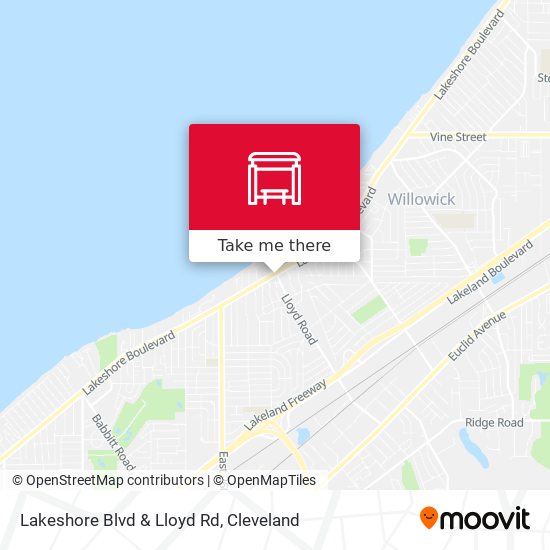 Mapa de Lakeshore Blvd & Lloyd Rd