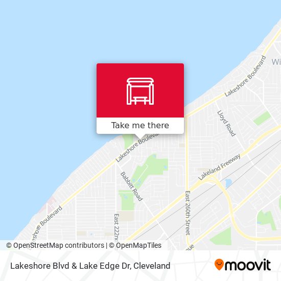 Lakeshore Blvd & Lake Edge Dr map