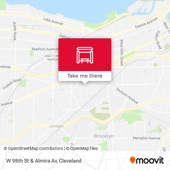 Mapa de W 98th St & Almira Av