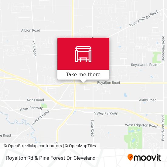 Royalton Rd & Pine Forest Dr map